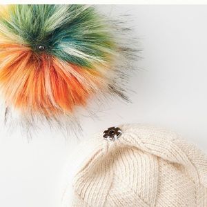 LAST ONE- Multi faux fur PICK A POM